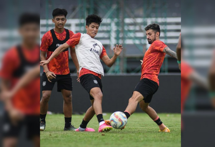 Sesi latihan pemain Borneo FC. (Foto: Instagram)