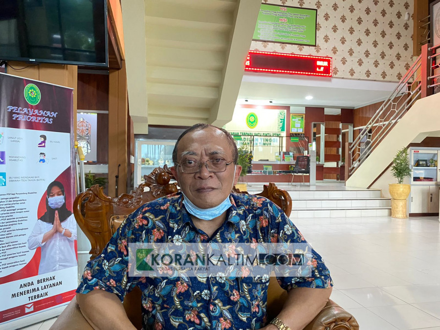 Hakim Juru Bicara Pengadilan Tinggi Kaltim, Supeno sampaikan bahwa Ketua PT akan hadir dan melantik Ketua DPRD Kaltim, Senin (12/9/2022) mendatang. (Foto: Faishal Ays/Korankaltim.com)