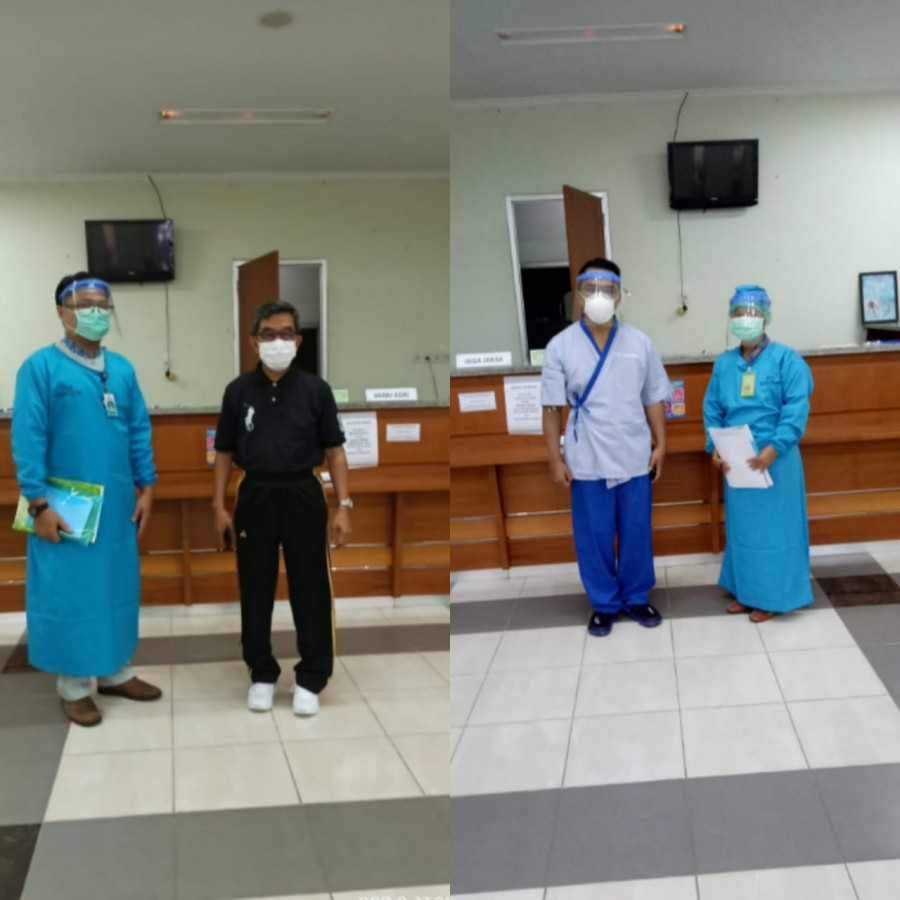 Bakal Calon Bupati Ardiansyah Sulaiman dan Mahyunadi saat menjalani MCU di RSUD Kudungga (ist/whatsapp Group)