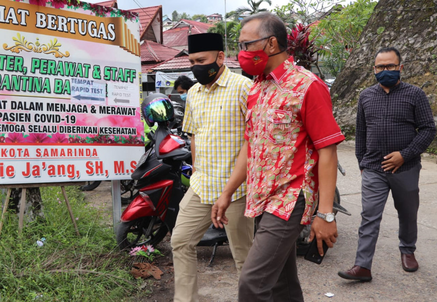 Wakil Ketua DPRD Kaltim, Muhammad Samsun saat akan melakukan test