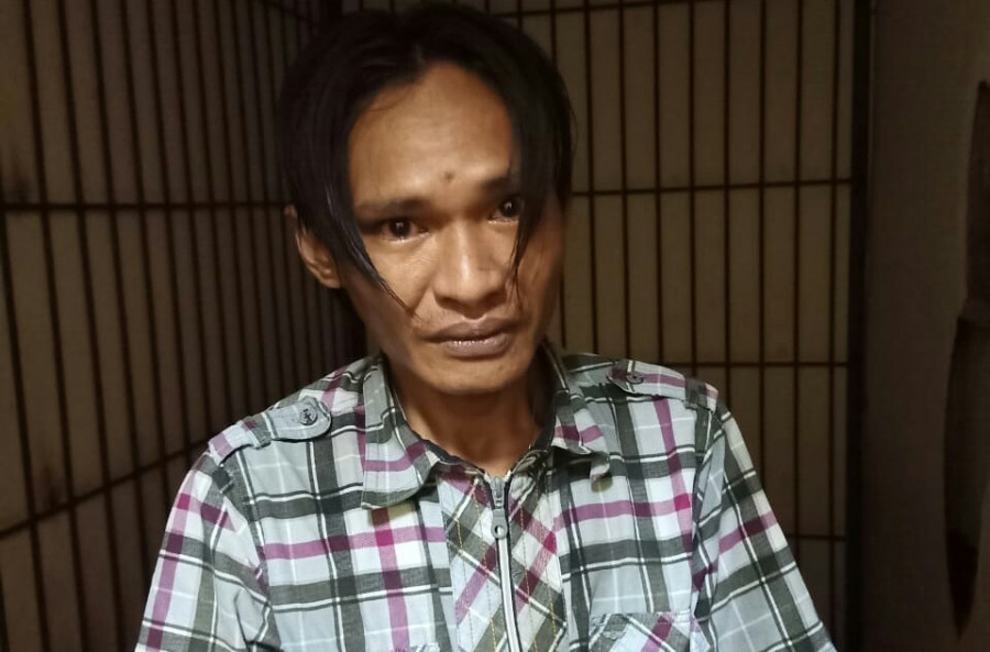 Taufik Hidayat (37) yang saat ini diamankan di Rutan Mako Polresta Samarinda.(Foto:Ist)