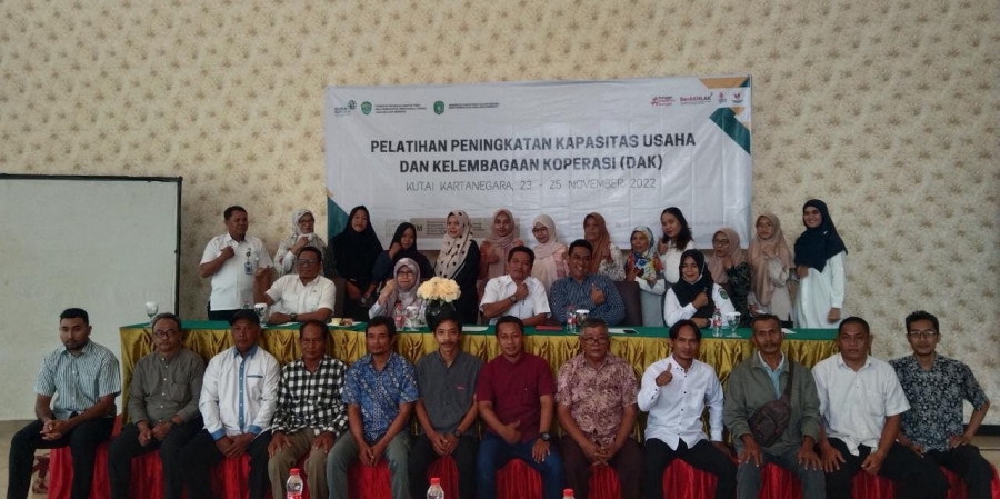 Pelaksanaan pelatihan kelembagaan koperasi yang dilaksanakan dan dibuka oleh Kepala Dinas Koperasi dan UKM Kukar, Tajuddin pada Rabu (23/11/2022). (Foto: Handayan/Korankaltim.com)
