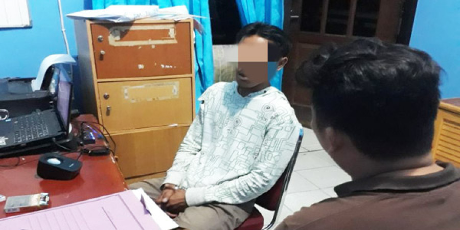PELAKU penganiayaan diamankan di Polsek Samarinda Kota. ( IST )