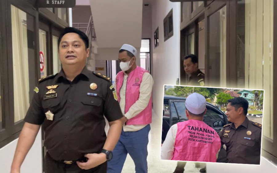 Tersangka MRC yang resmi ditahan oleh Kejari Kukar pada Selasa (11/7/2023) atas kasus dugaan korupsi proyek pembuatan Embung yang menyebabkan kerugian mencapai Rp 1,6 miliar. (Foto: Istimewa)
