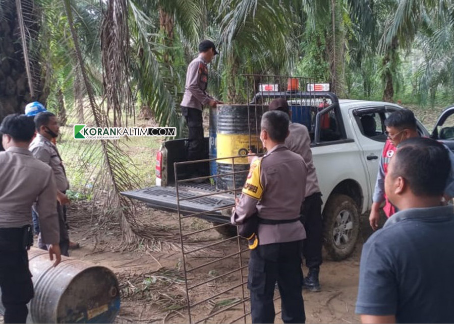 Upaya Penindakan aktivitas Ilegal mining. (Foto: Dwi Cahyo/Korankaltim.com)