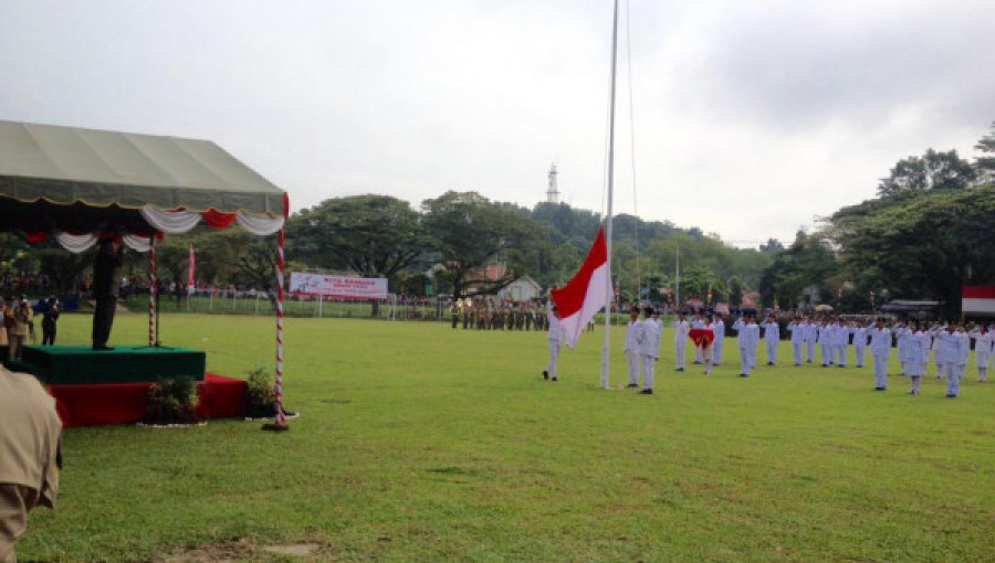 Peringatan Hari Juang Merah Putih Sanga-sanga tahun lalu. (Foto:dok korankaltim.com)