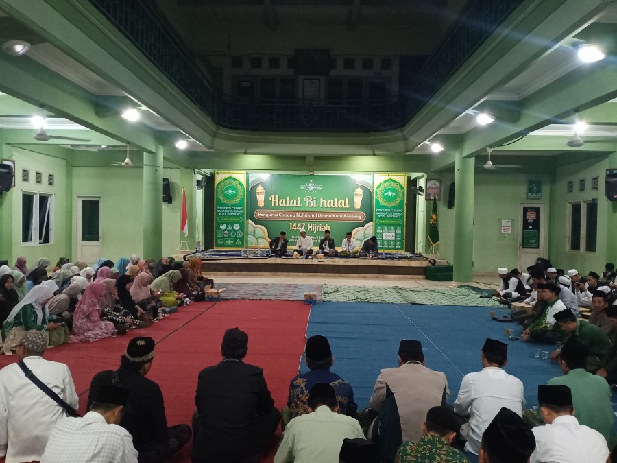 Suasana halalbihalal NU Bontang (Rahmadani/Korankaltim.com)
