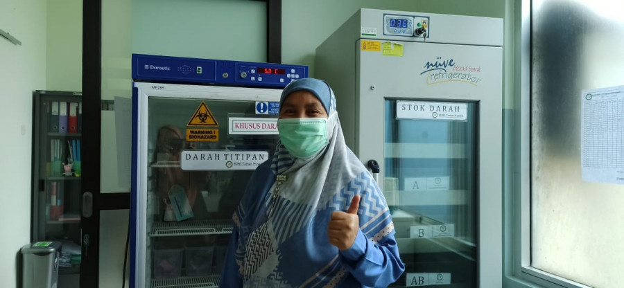 Kepala Instalasi Laboratorium RSUD Bontang, dr. Eva Hartati, Sp. PK