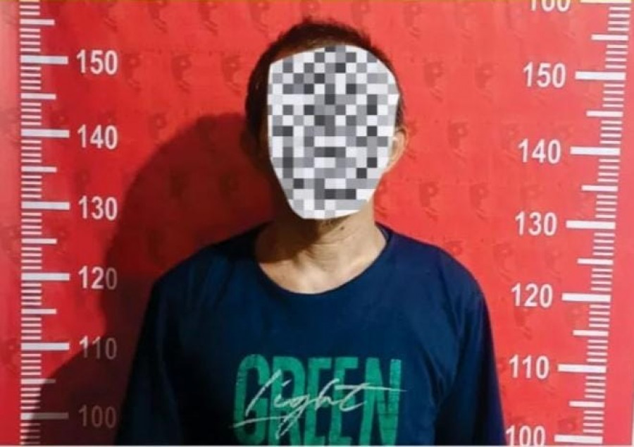 Arifin (46) warga Sungai Dama yang diamankan polisi, lantaran telah menganiaya warga, usai menenggak miras. (Foto: Istimewa)