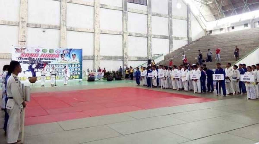 Peserta membaca sumpah janji Judo