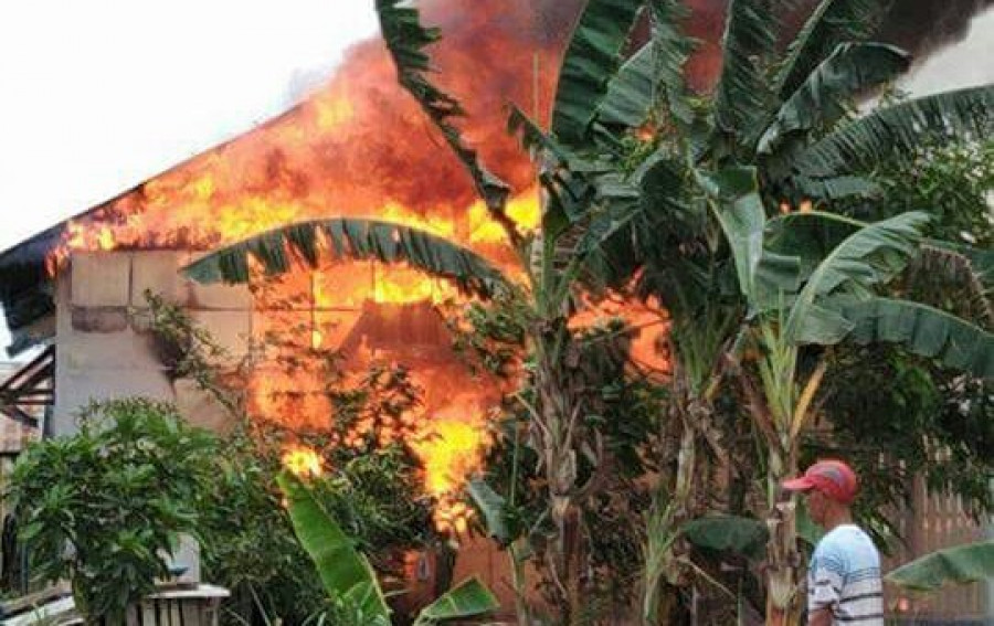 Di Sangatta, Rumah Pedagang Pentol Hangus