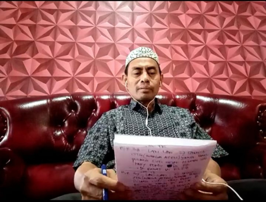Juru Bicara satuan gugus tugas percepatan penanganan Covid-19 Kabupaten Paser, Amir Faisol. (Foto : Dwi Cahyo / korankaltim.com
