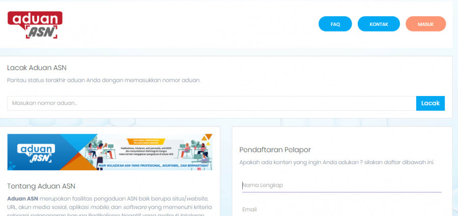 SS aduan asn ( Foto: Istimewa )