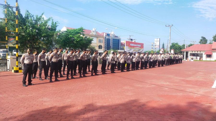 Apel Persiapan Pengamanan Jumat Agung dan Hari Paskah (istimewa)