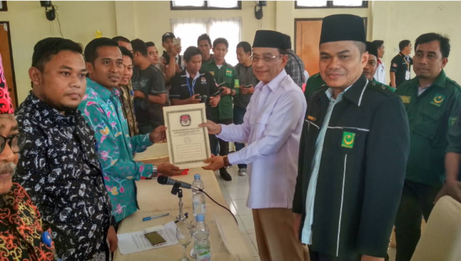 Mustaqim MZ -Sofyan Nur mendaftar ke KPU PPU, Rabu (10/1) hari ini.