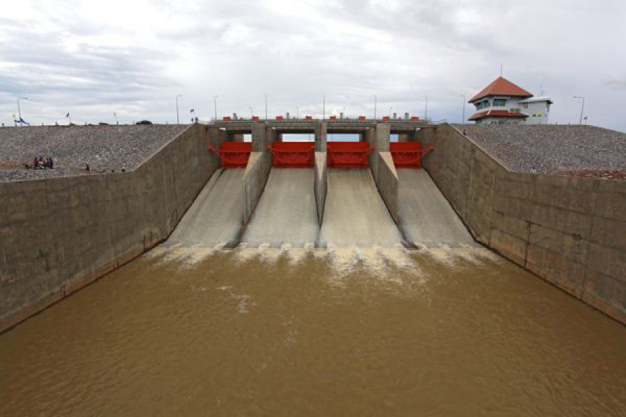 Sungai Sepaku yang menjadi salah satu sumber air untuk Bendungan Sepaku Semoi. ( Foto: kemen PUPR)