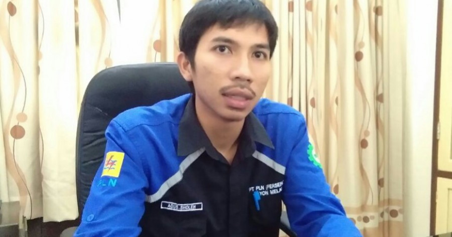 Manajer PT PLN Rayon Melak, Agus Sholeh