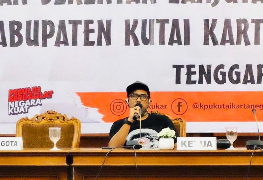 Komisioner KPU Kukar Divisi Teknis, Nofand Surya Gafilah. (Foto:Humas KPU Kukar)