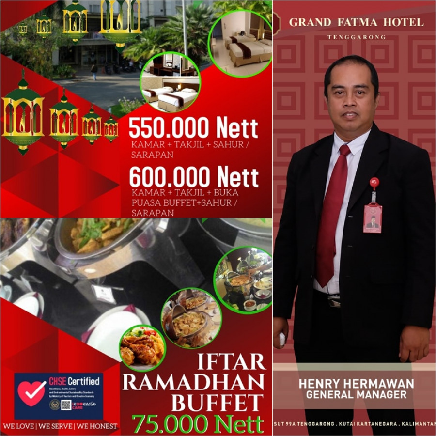 GM Fotel Grand Fatma Hotel dan paket yang ditawarkan (GFH. Dok)