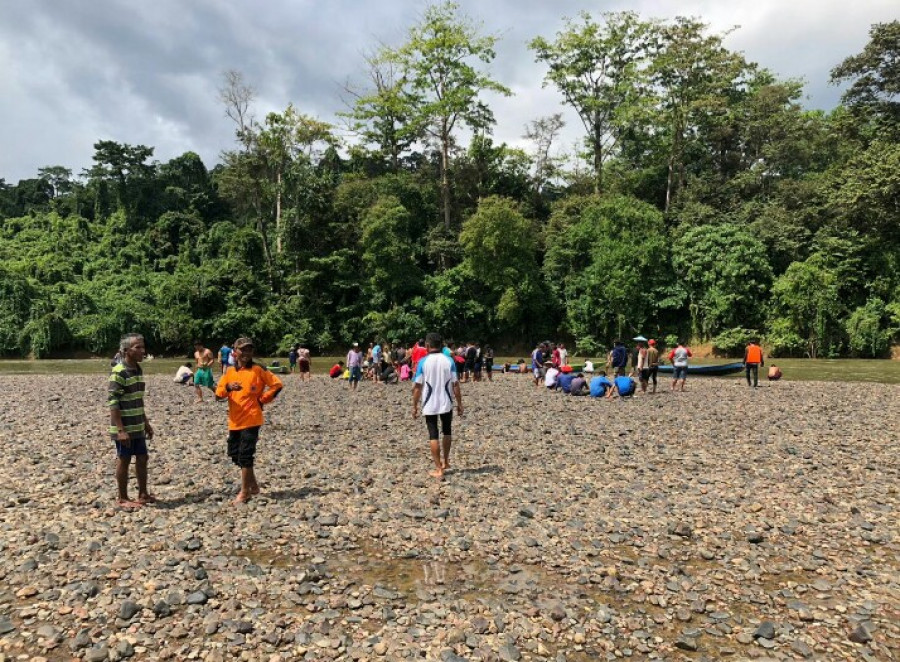Suasana pencairan bocah 5 tahun yang dikabarkan hilang di sungai