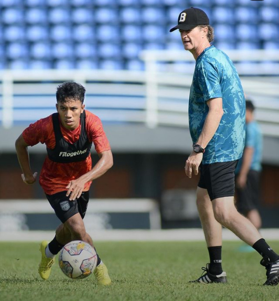 Sesi latihan pemain Borneo FC. (dok.Borneo FC)