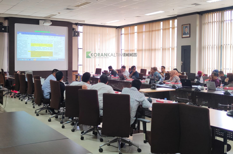 Pembahasan RTRW Kaltim Kamis (1/12/2022) lalu. (Foto: Dok.Korankaltim.com)