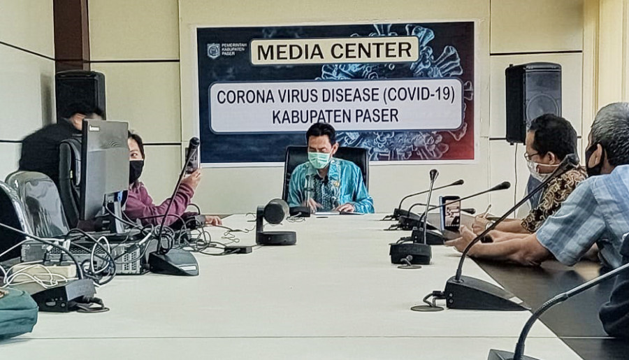 Juru Bicara Satuan gugus tugas percepatan penanganan Covid-19 Kabupaten Paser, Amir Faisol. (Foto: Dwi Cahyo/KoranKaltim.Com)