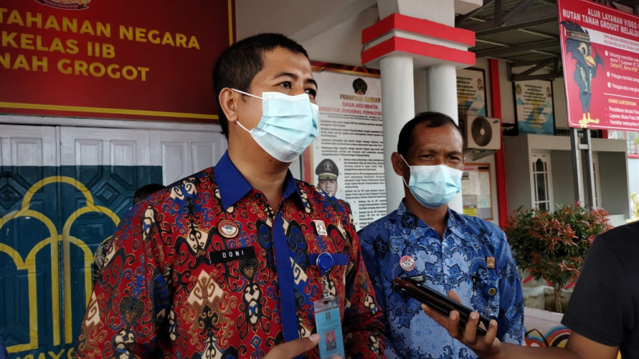 Kepala Rutan kelas 2B Tanah Grogot Doni Handriansyah. ( foto : Dwi Cahyo / Korankaltim.com )