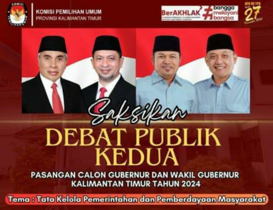 Link Siaran Langsung Debat Kedua Pilgub Kaltim 2024