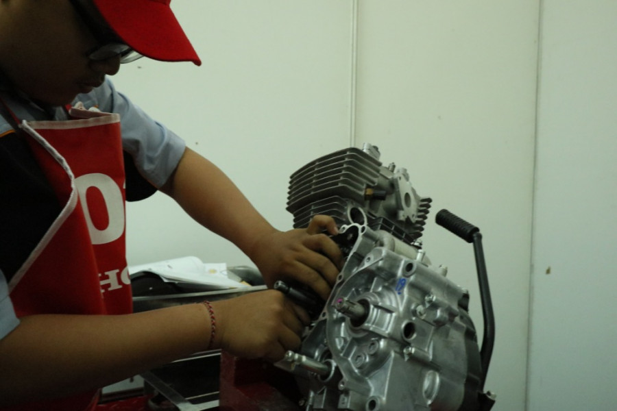 Salah satu kegiatan yang dilakukan di Festival Vokasi (Dok Astra Honda)