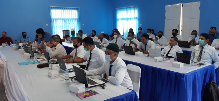Diklat Manajamen Air Minum Tingkat Muda Berbasis Kompetensi yang Dilaksanakan Secara Online (heri/KOrankaltim.com)