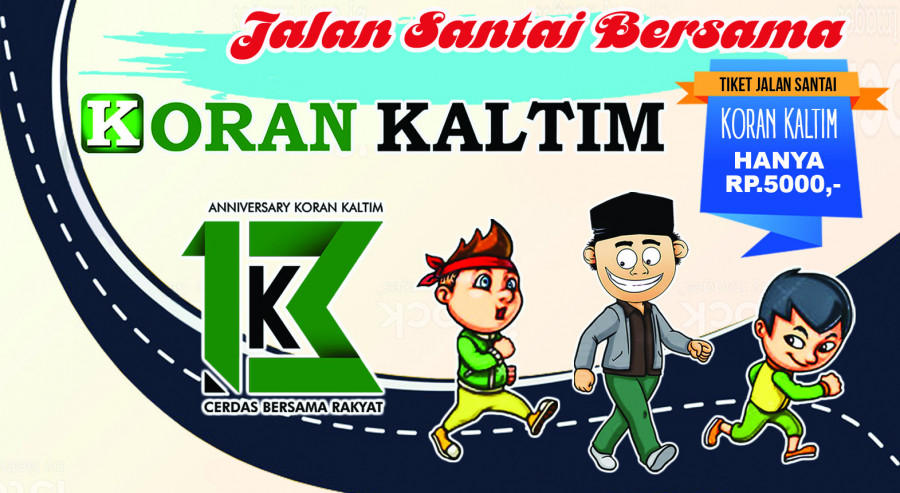 Tiket Jalan Santai Koran Kaltim Mulai Diserbu Warga