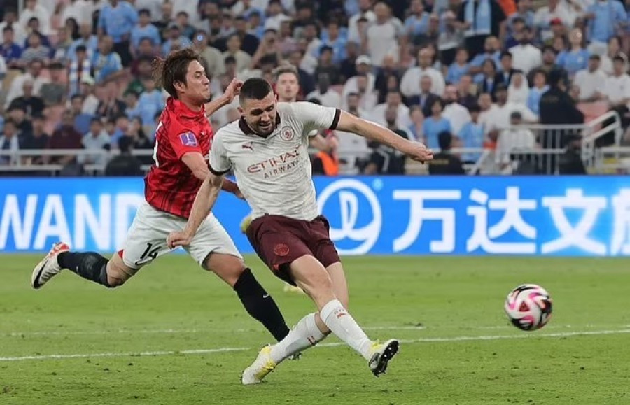 Matteo Kovacic, mencetak satu dari tiga gol Manchester City kala menghadapi Urawa Reds di semifinal Piala Dunia Antarklub 2023 di Arab Saudi. (gettyimages)