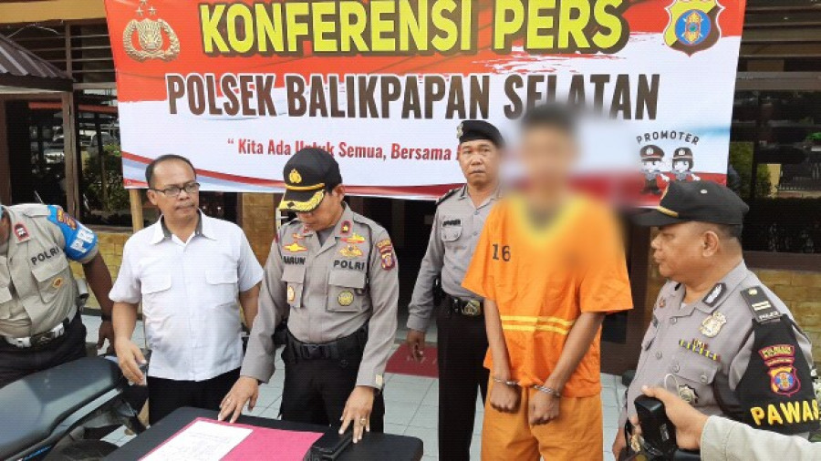 Pengakuan Arif hasil penjualan sepeda motor curiannya untuk main perempuan (Foto: Yudi Hadi/korankaltimcom)