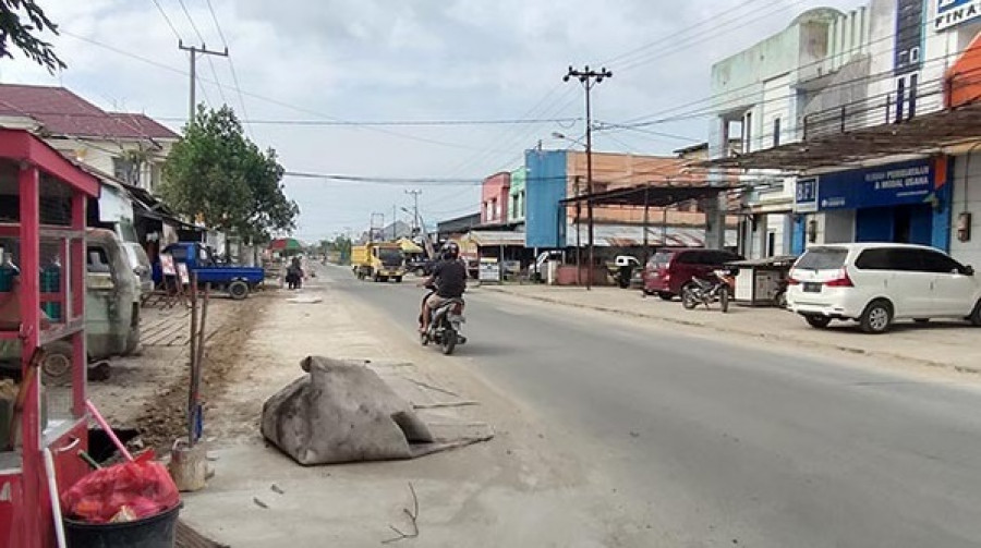 Salah satu kawasan di Bulungan yang terlihat sepi saat pemberlakukan PPKM lalu. (Foto: Dok. korankaltara.com)