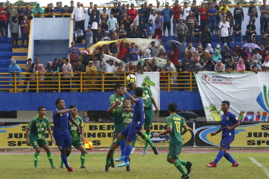 Sepakbola, satu dari beberapa cabang olahraga yang pasti digelar pada Porprov VII di Berau November 2022 mendatang. (ist)