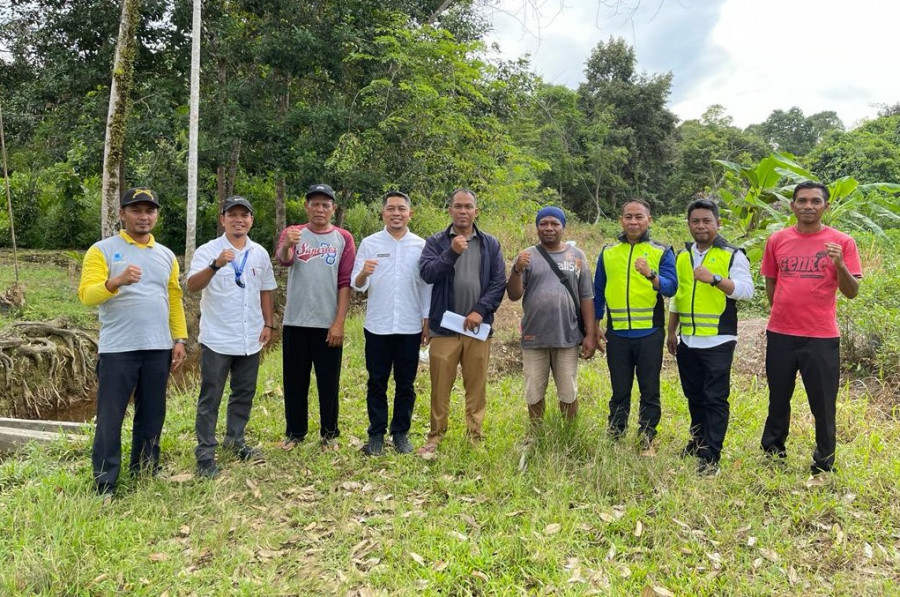 Pembangunan intake Sungai Begawan ditujukan untuk memenuhi kebutuhan air bersih masyarakat Kampung Melati Jaya. (Foto: Perumda Air Minum Batiwakkal)