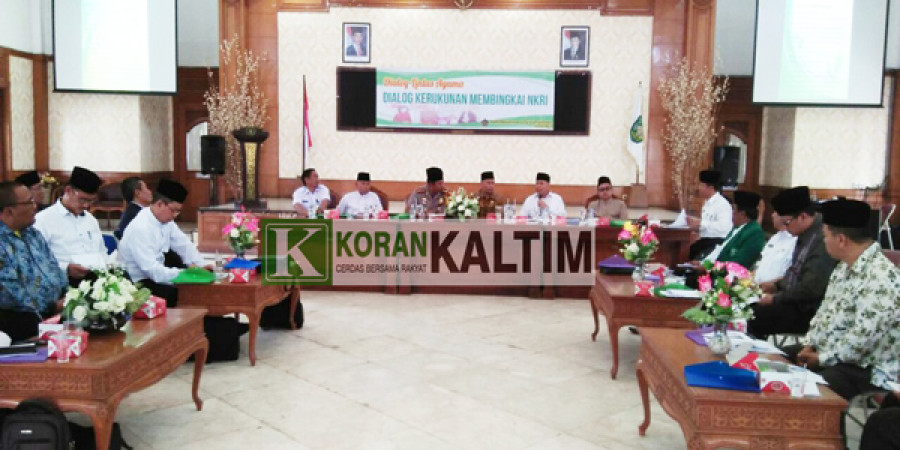 Dialog lintas agama di Pendopo Wakil Bupati Kukar, Rabu (18/4) pagi ini. (rian/korankaltim.com)