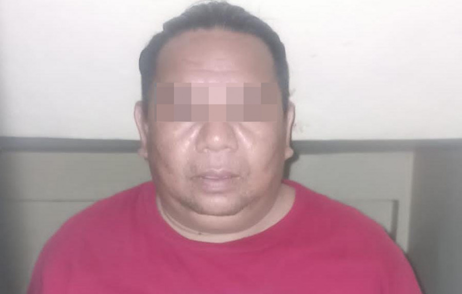Pelaku SM (44) yang berhasil diamankan di Kubar oleh tim gabungan pada Rabu (3/8/2022) lalu. (Foto: Istimewa)