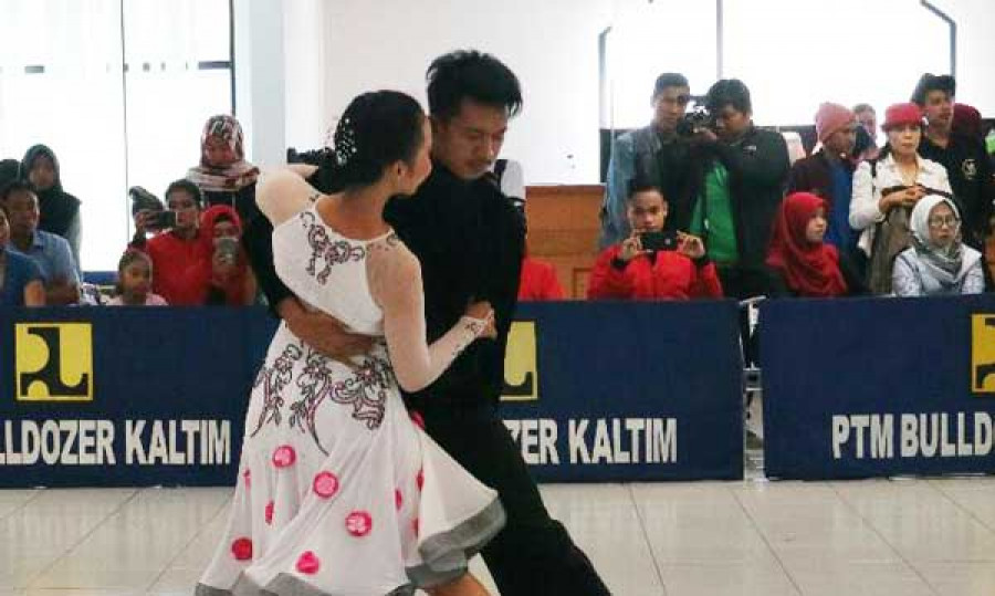 Salah satu pasangan pedansa Kaltim yang bertanding di Kejurprov Senior dan Junior beberapa waktu lalu