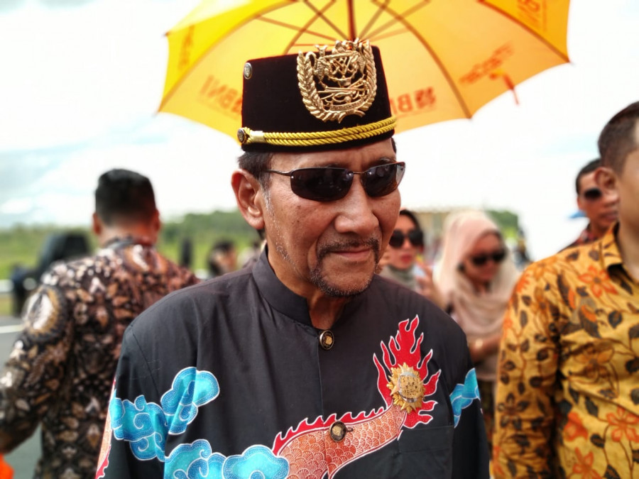 Sultan Kutai Kartanegara Ing Martadipura, Adji Muhammad Arifin menyatakan setuju nama jalan tol dinamakan Awang Faroek Ishak. (Foto: Hendra/KoranKaltim.Com)