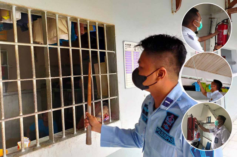 Proses pengecekan oleh petugas Rutan (Foto: istimewa)