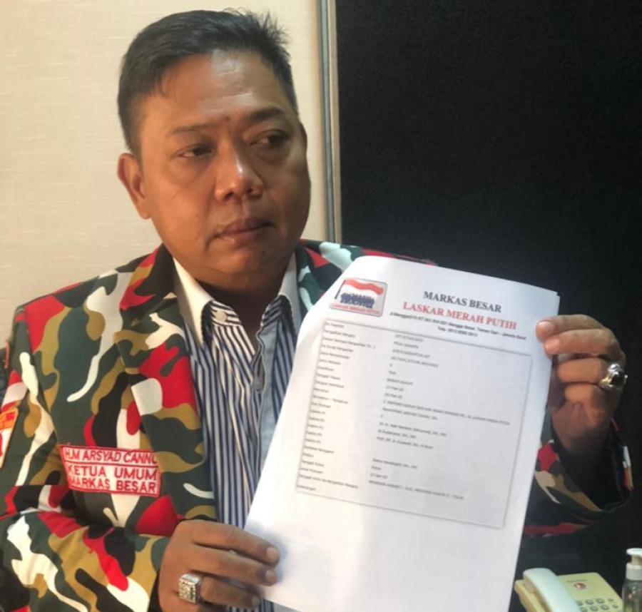 Ketua Umum Laskar Merah Putih HM Arsyad Cannu (Yudi Hadi)
