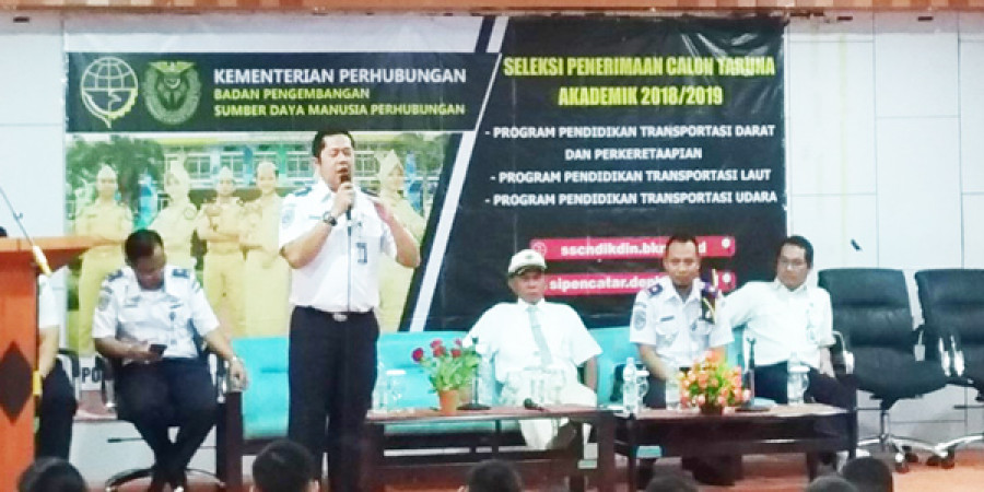 SOSIALISASI: Suasana talk show sosialisasi Kemenhub menggandeng Disdikbud Provinsi Kaltim.