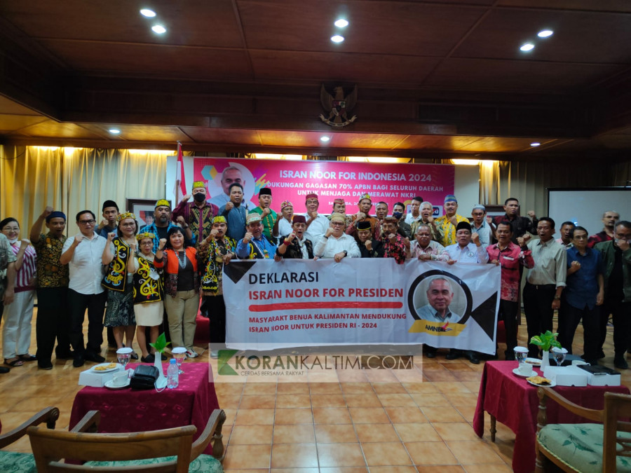 AMNB deklarasikan Isran Noor sebagai pemimpin nasional 2024 mendatang (Claudius Vico/Korankaltim.com)