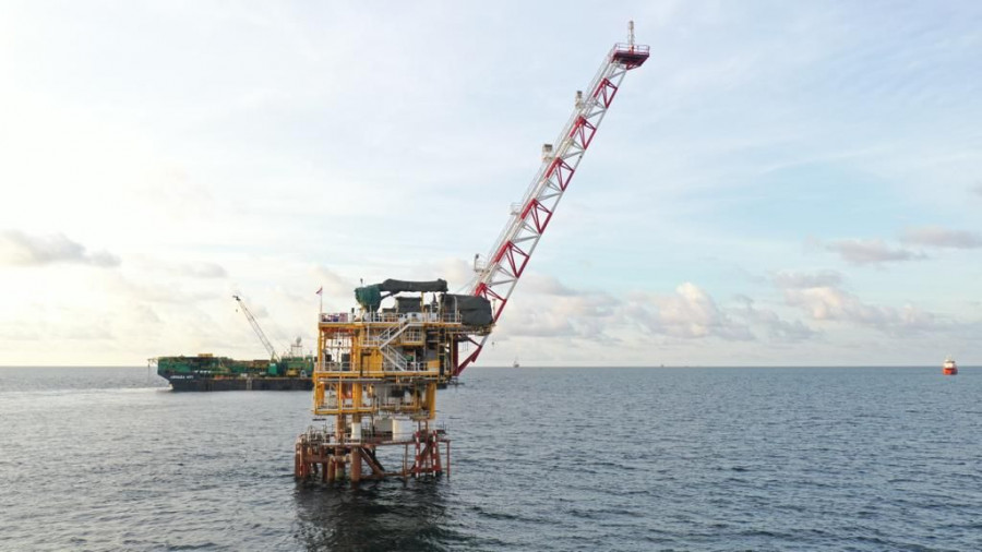 Pertamina Hulu Mahakam berhasil melakukan pengaliran gas perdana dari proyek Jumelai North Sisi dan North Nubi (JSN) tepat pada peringatan Hari Kemerdekaan Republik Indonesia ke-77 tahun. (Foto: PHM)
