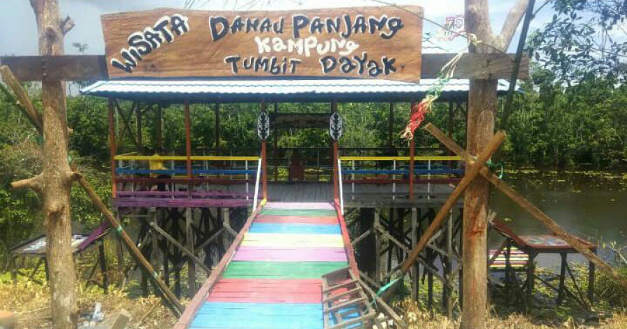 Dermaga Danau Panjang yang sesang tahap perbaikan. (Indra/KoranKaltim.Com)