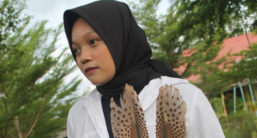 Dwi grasia putri siswi kelas XII SMAN 2 Sebulu yang menjadi Finalis duta pelajar Kaltim mewakili Kukar (Foto: Dok.SMAN 2 Sebulu)