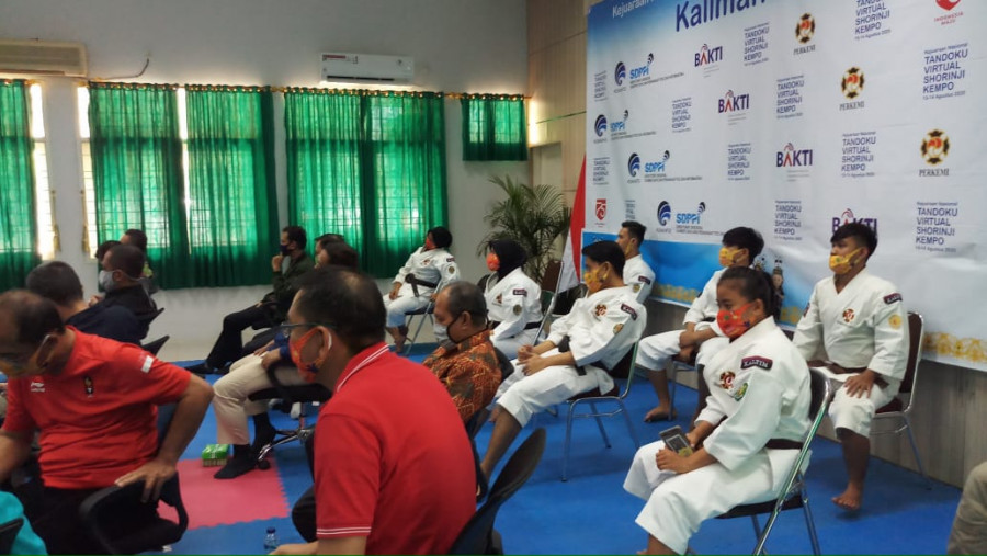 Kejurnas Kempo Virtual ajang uji coba latihan serta mental atlet selama latihan mandiri.(Foto: KONI Kaltim)