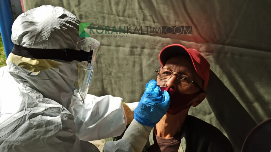 Pemkot Balikpapan persiapkan rapid test antigen untuk jalur darat setelah ditemukan puluhan orang dari luar daerah terkonfirmasi positif Covid-19. (Foto: Hendra/KoranKaltim.Com)